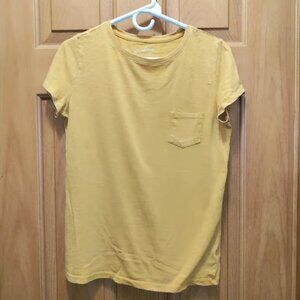 Universal Threads meriwether crew mustard yellow cotton T-shirt sz XS